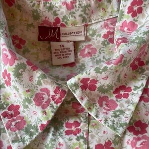 JM Collection Pink Floral Women's Jacket